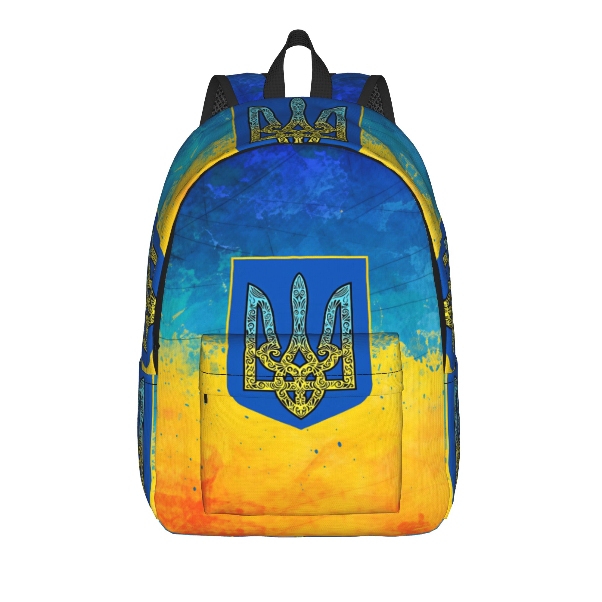 Interior Design University In China - ウクライナ国旗エンブレムバックパック大学バックパック女性デザインプリント高校バッグかわいいリュックサック