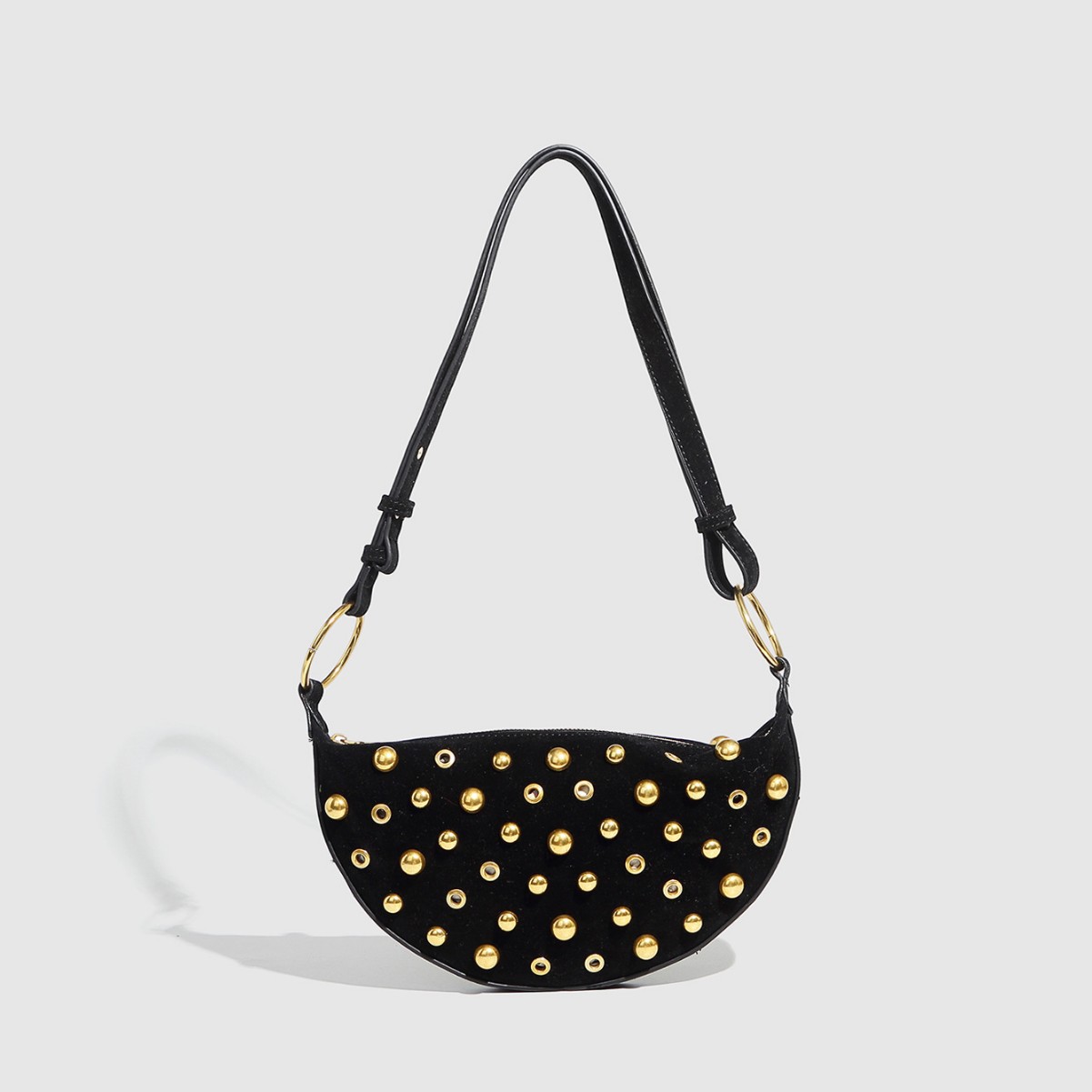Interior Design Industrial Style - 2025年新作 秋冬 インダストリアル風 レディースハンドバッグ 水玉模様バッグ パンクスタイル