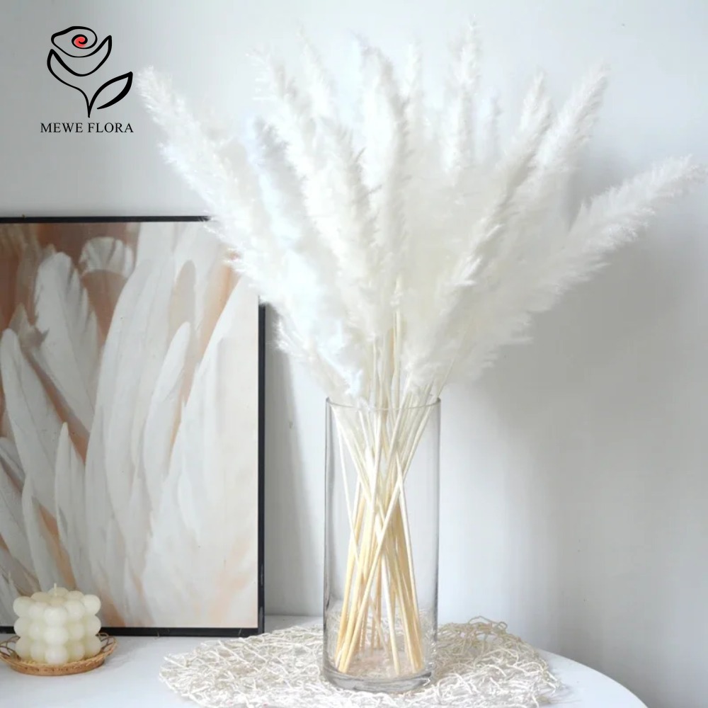 Dried Pampas Bundle - 20本入りふわふわパンパスグラス ドライフラワーバンドル ナチュラル北欧風インテリア ホームデコレーション アレンジメント ウェディングDIY