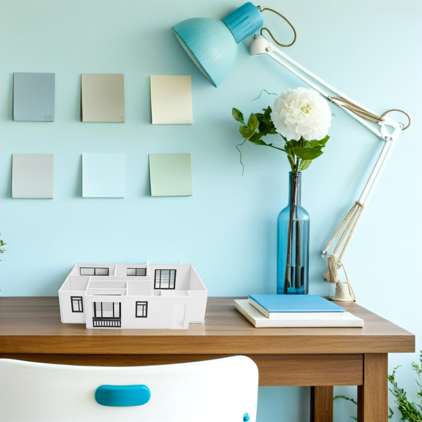 1セットアパートインテリアセクションスケール1:25未完成D - Interior Design Layout のレビューと価格