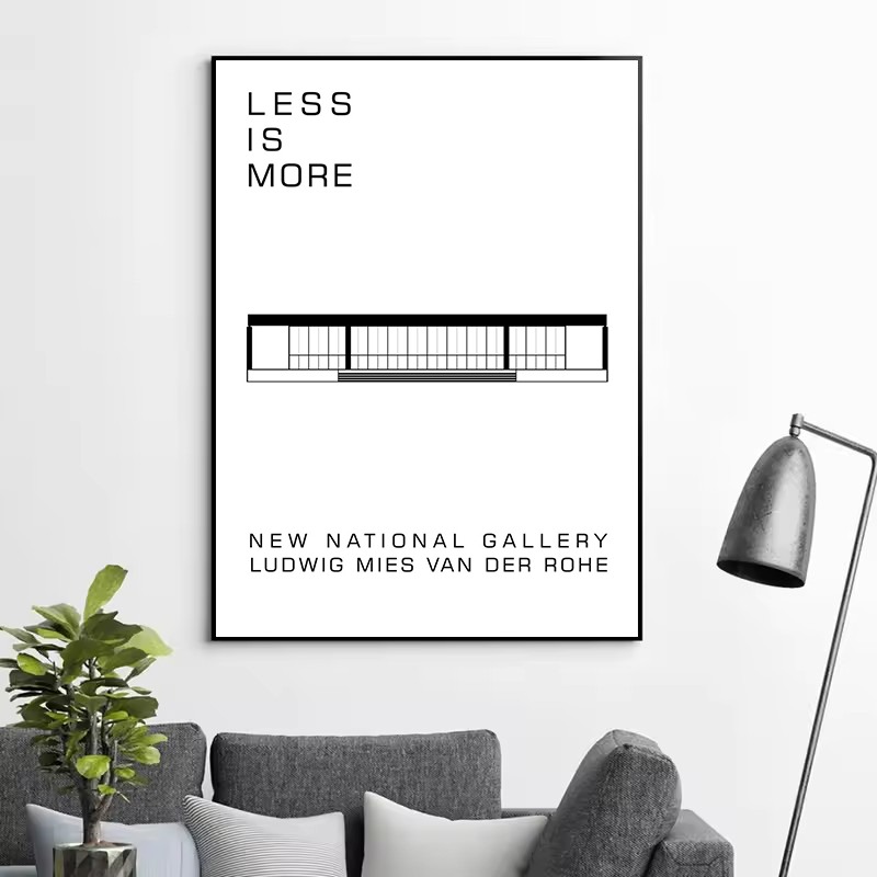 クラシックファーンズワースハウスバウハウスデザイン抽象建築ポ - Interior Design Layout のレビューと価格