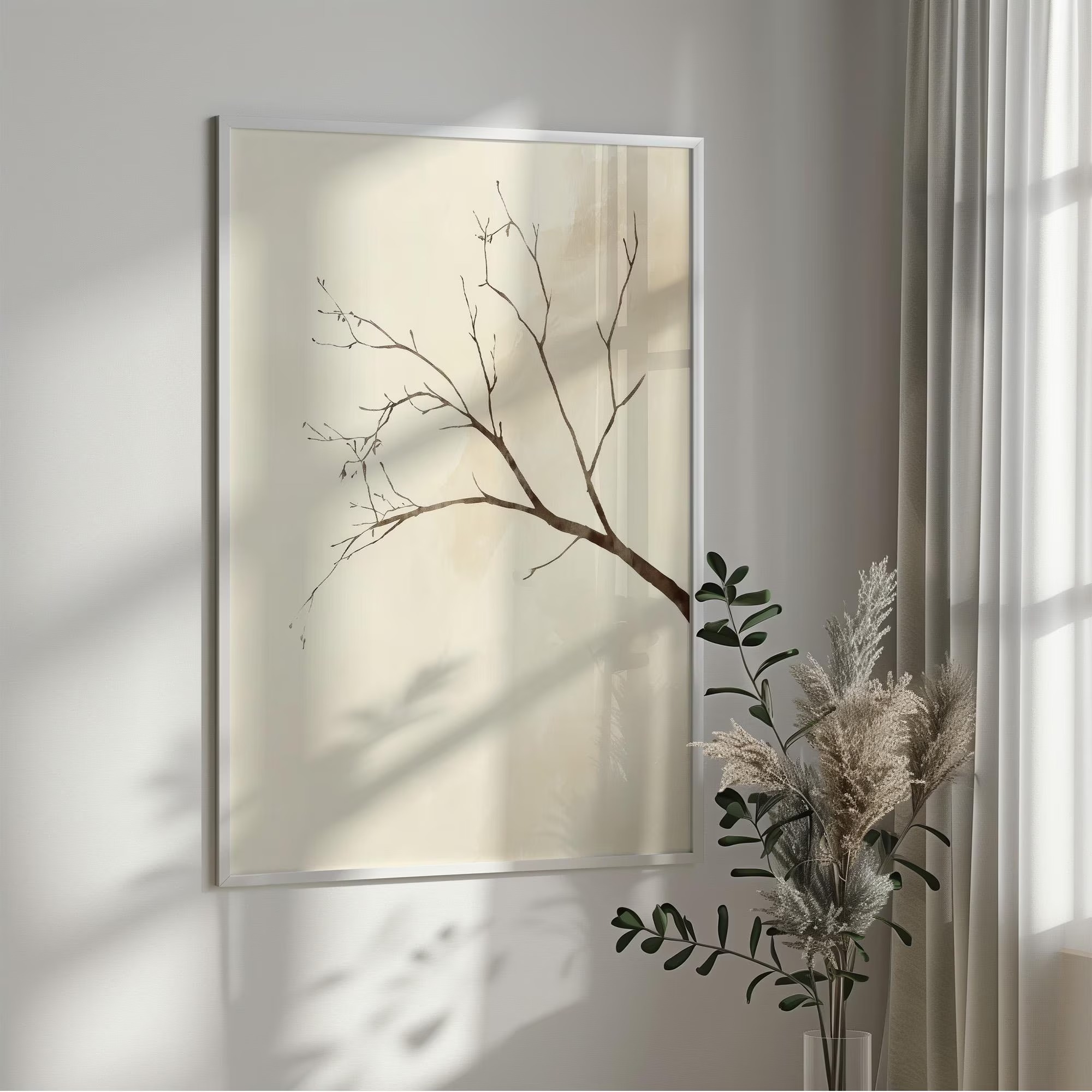 インテリアウォールアート、侘び寂び、和風の木のデザイン、大き - Interior Design Layout のレビューと価格