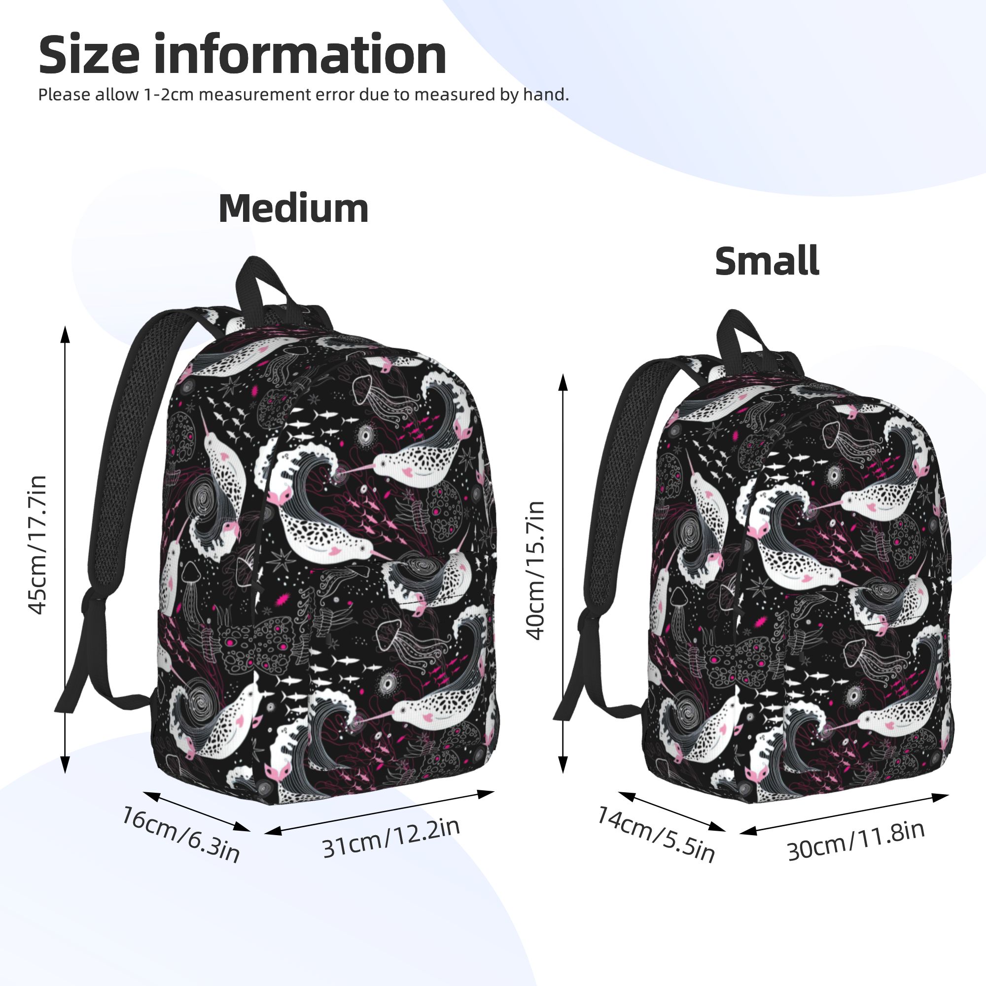 Narwhal Ocean バックパック 大学バックパック  - Interior Design University In China のレビューと価格