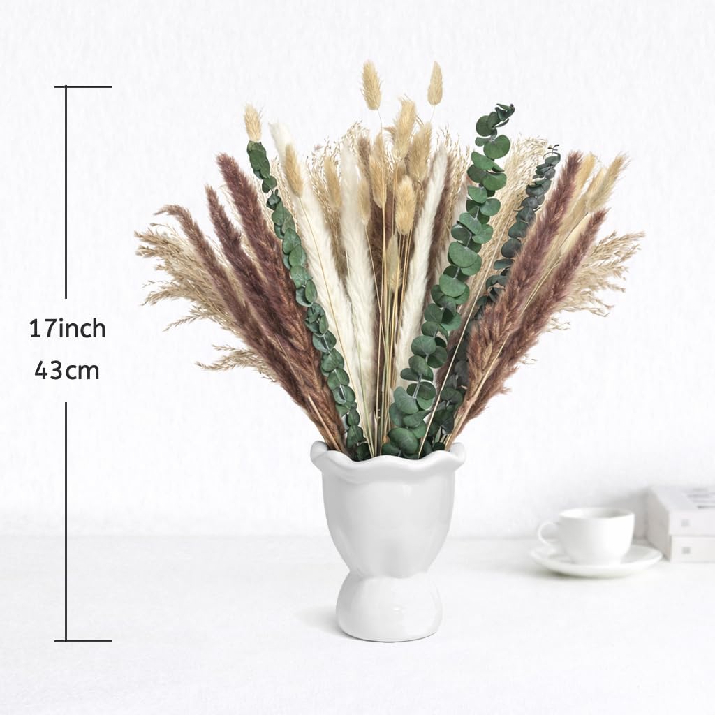 65個入り DIY ナチュラルドライフラワーバンドル パンパ - Dried Pampas Bundle のレビューと価格