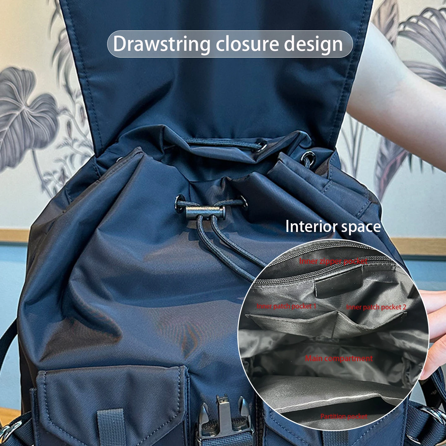 大容量ソリッドカラーバックパックオックスフォード布カジュアル - Interior Design University In China のレビューと価格